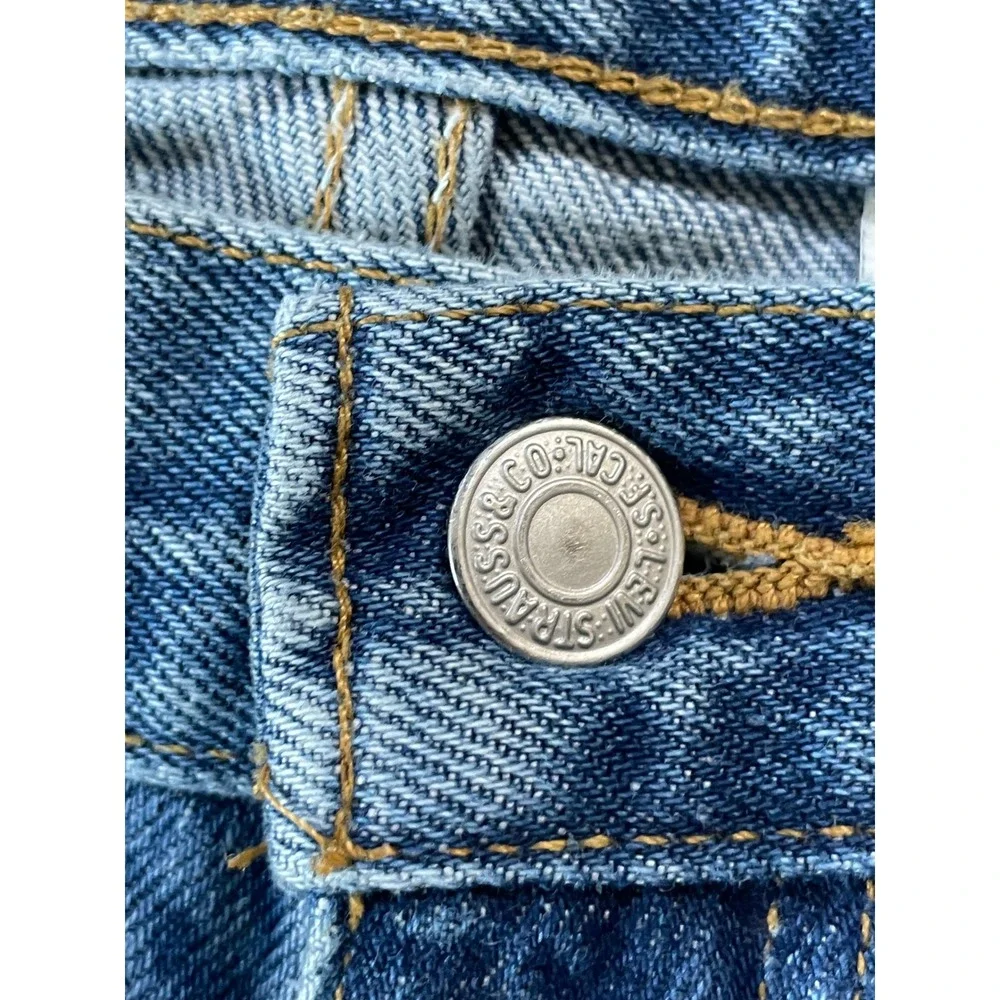 Levi's Mens 33x34 Loose Straight Fit Jeans Blue 569 Medium Wash 90s Vintage